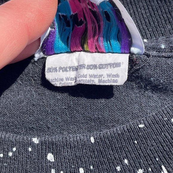 Vintage Single Stitch Laguna Black & White Palm Trees & Night Sky Island Tee- XL - Picture 6 of 6